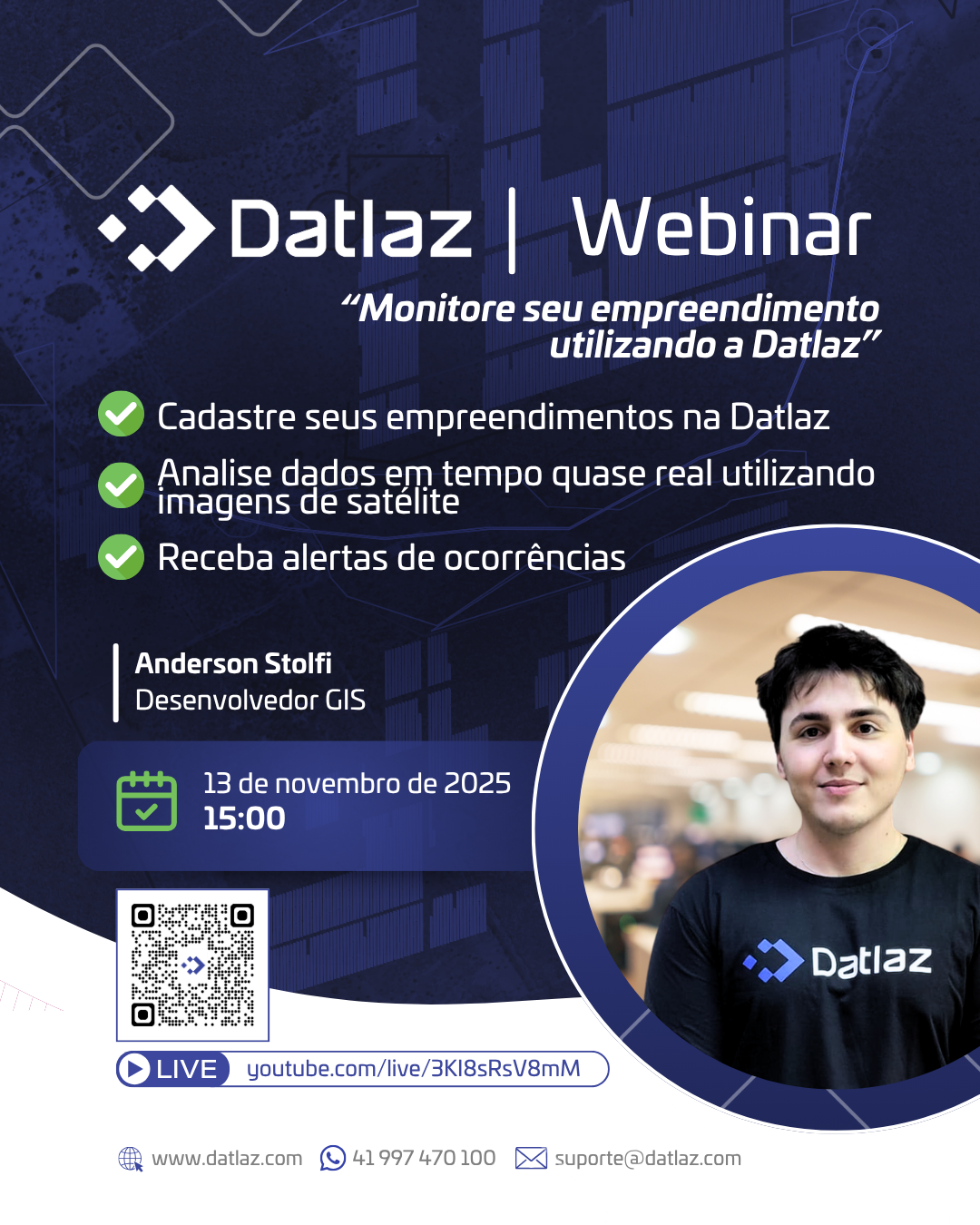  Monitoramento de ativos por satélite (GIS) com Anderson